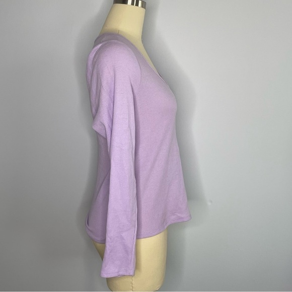 Juicy By Juicy Couture Womens Boat Neck Long Sleeve T-Shirt-Lilac- Size XL- NWT - Picture 5 of 9